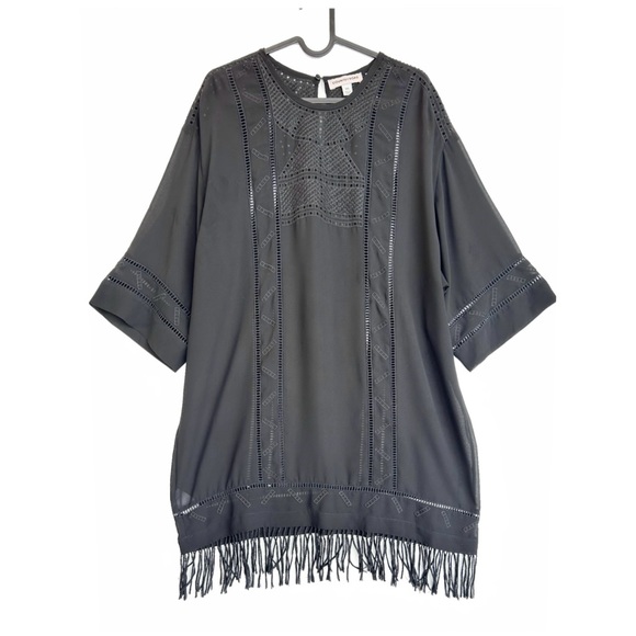 Country Road, Oversized embroidered fringe dress, XXS - Picture 1 of 4